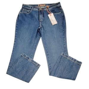 D.Jeans Denim‎ Five Pocket Denim Shimmery Gold Jeans Size Missy 14